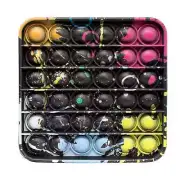 Bubble Pop Silicone Fidget Toy – Paintball Splatter Design 6x6 Grid, Sensory Toy