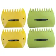 2Pcs Garden Leaf Scoops with Handle, Large Handheld Rakes for Picking up Leaves