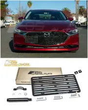 EOS Plate For 19-Up Mazda 3 Sedan Full Sized Front Tow Hook License Bracket (for: Mazda)