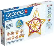 Geomag Classic - 93 Pieces - Magnetic Construction for Children - Green Collection - 100% Recycled Plastic Educational Toys (273)
