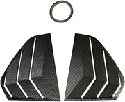Compatible for Volkswagen Golf MK8 2020-2023 Rear Side Window Louvers Air Vent Scoop Shades Sticker Car Accessories(Carbon Look)