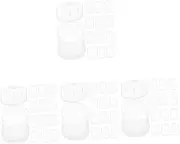 Healeved 4sets Portable Travel Soap Travel Soap Container Soap Tray Soap Bars Soap Case Travel Mini Toiletries Soap Dish Hand Hand Wash Soap Slices Soap Flakes White 20boxes*4