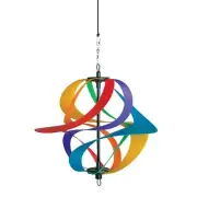 Rainbow Poly Vortex Spinner Windsock