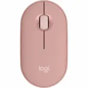 Logitech Pebble 2 M350s Mouse - Bluetooth - USB - Optical - 3 Button(s) - Tonal Rose - Wireless - 4000 dpi - Scroll Wheel - Symmetrical