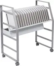Luxor 16-Tablet / Chromebook Open Charging Cart, Easily Accessible