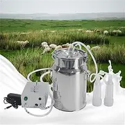 Electric Milking Machine Kit 7L Portable Electric Goat Milking Machine Sheep Milking Machine Airtight Barrel Vacuum Pulsation Sucker