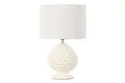 Society Home Macy Table Lamp White & Natural 28x28x43cm