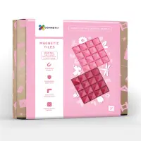 在飛比找momo購物網優惠-【Connetix】粉彩磁力積木-粉莓底板2入組2pc(磁力