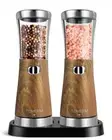 Electric Salt and Pepper Grinder Set with Storage Base | 4.5 oz Large Capacity,