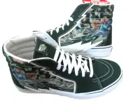 Vans Sk8-Hi Bolt Liquify Avocado Green White Canvas Suede shoes Size 13 NIB