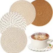 4 pcs Trivets for Hot Dishes(7.1in),Pot Holders for Kitchen Hot Pads Pot