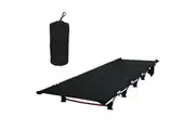 Vibe Geeks Ultralight Folding Tent Camping Cot Bed - Black