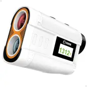 CIGMAN CT-1200 Golf Rangefinder 6X Zoom Magnification 1312 Yards Slope Compensation Color Display Flagpole Lock Recharge