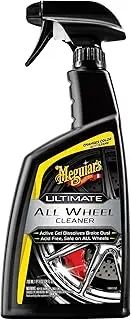 [Meguiar's] Ultimate All Wheel Cleaner - All in One Tyre & Cleaner - Professional & Waterless Cleaner & Grime Remover - Acid Free & Viscous Wheel Spray Cleaner - 709 ml