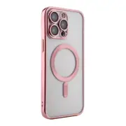 For iPhone 14 Pro Max Bumper Case Protective Cover Magnetic Wireless Charge Pink
