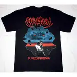 SEPULTURA SCHIZOPHRENIA 黑色棉質 T 恤 L1226