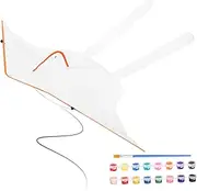 OSOLADY Unpainted Kite DIY Kit Boys and Girls Flying Kite Decorating Coloring Kit Craft Kit Acrylic Paints Brush for Children Random