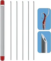 Fbinys Fishing Lure Needle,Worm Hook Needle Stainless Steel Bait Needle - Drill Rigging Bait Rig Hollow Fishing Tool for Carp