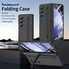 For Samsung Z Fold 6/5/4/3 Hinge Protection Case Stand Screen Cover with Stylus