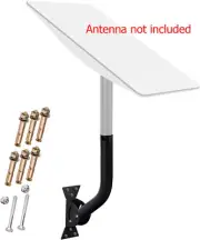 Universal 15.7" J-Pole Steel Mast Adjust TV Antenna Mount Bracket For Starlink