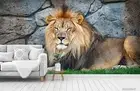 3D Rock Lion Wallpaper Wall Mural Removable Self-adhesive 188