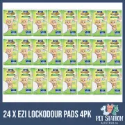 24 x Ezi Lockodour Cat Litter System Absorbant Cat Pads 4 Pack BULK DEAL