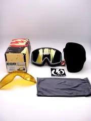 ELECTRIC SNOW GOGGLES EGB2 PANZER GREY NEW IN BOX GREY GOLD CHROME + BONUS LENS