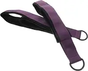 2pcs Yoga Stretch Belts Pilates Resistance Bands Stretch Bands for Exercise Black Ring Purple Polyester Cotton Professional Stretch Belt