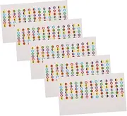 ERINGOGO Guitar Fretboard Note Learning Tools 5pcs Violin Fret Stickers Chord Chart for Music Practice