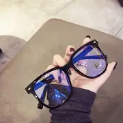 Blue Light-Blocking Square Sunglasses Transparent White - One Size