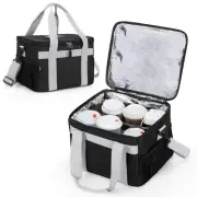 Reusable 6 Cups Drink Carrier For Delivery With Bottom Padded Pad Cup Holder...