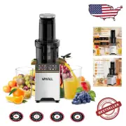 Gold Masticating Slow Juicer with Touchscreen - 2 Speed Modes & Quiet Operation