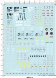 Detail Up 1/100 MG RX-78 GP01 FB GP02 GP03 STARDUST MEMORY GDM Water Slide Decal