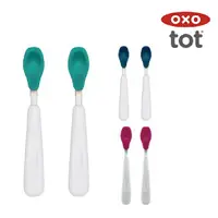 在飛比找樂天市場購物網優惠-OXO tot 矽膠湯匙 2入組 (3色可選/6個月以上) 