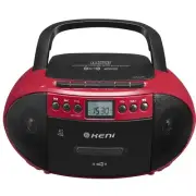 Portable CD and Cassette Player Boombox Combo, Casette Tape Recorder with Rem...