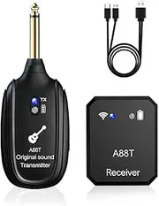 Audio Transmitter Receiver Kit Low Noise & Latency 100ft Available Range A88T Wireless in-Ear Monitoring System