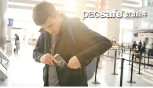 澳洲《Pacsafe》Coversafe X RFID 防剪掛頸包 X75/RFID 掛式護照卡包 (灰色 10148103)