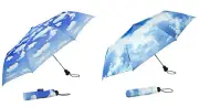 Pocket Umbrella Hamburger Bayrischer Himmel Clouds Blue Sky Umbrella