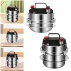 Mini Pressure Cooker Steamer and Rice Cooker for Outdoor Camping Home