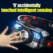 IR Motion Sensor Head Lamp LED Waterproof Head Flashlight For Camping Fi.pi