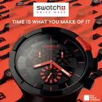 SWATCH BIG BOLD系列手錶 CHECKPOINT RED -47MM