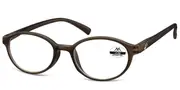 Oval Full Rim Plastic Men's Glasses Brown Size +1.00 - Lenses Included - Private Health Rebate - Blue Light Block Available - SmartBuy Readers