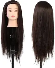 Makeup Practice Head Mannequin Head with Thick Hair for Hairdresser Training