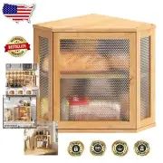 Extra Large Farmhouse Bread Box—Corner Kitchen Storage with Airtight Seal