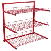 Omni Tool 3-Level Wall Mounted Garage Storage Rack, Heavy Duty, Adjustable