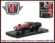 New Collectible M2 1/64 Diecast Car '68 Pontiac Firebird on Display Stand