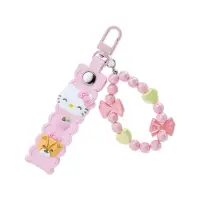 在飛比找樂天市場購物網優惠-真愛日本 kitty 大臉 微笑 復古串珠鑰匙圈 吊飾 鑰匙