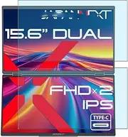 Puccy Anti Blue Light Tempered Glass Screen Protector Film, compatible with JAPANNEXT JN-DMD-IPS156F 15.6" Monitor (Active Area Cover Only) Protective Protectors Guard