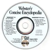 Webster's Concise Encyclopedia (PC-CD-ROM, 1996) for Windows - NEW CD in SLEEVE