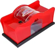 FOYTOKI Card Manual Poker Card Shuffling Machine Boys and Girls Games Travel Card Holder Red Sturdy Design